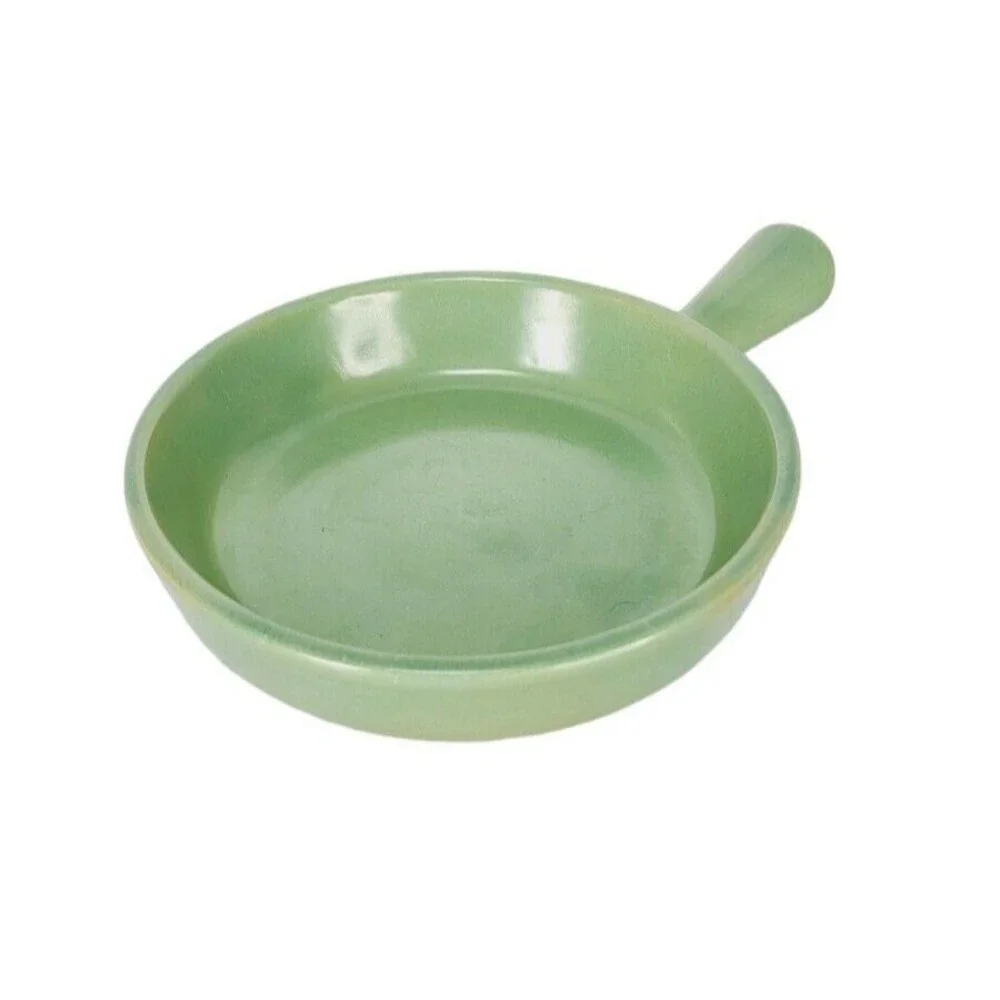 VTG 40s 50s MCM La Solana Stoneware Pottery Cookware Set Pots Pans & Bowl Green